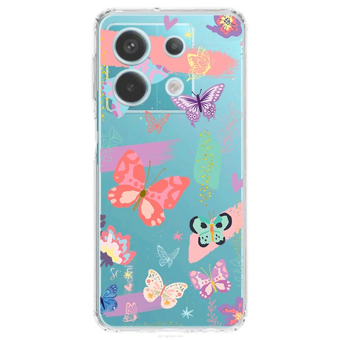 Case Celular Mariposas Colores - Xiaomi