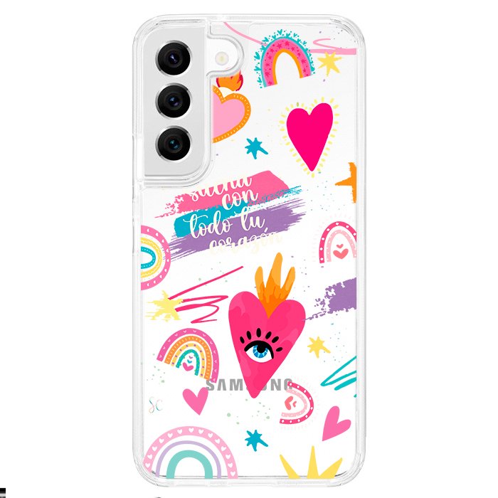 Case Celular Corazones 3 - Samsung