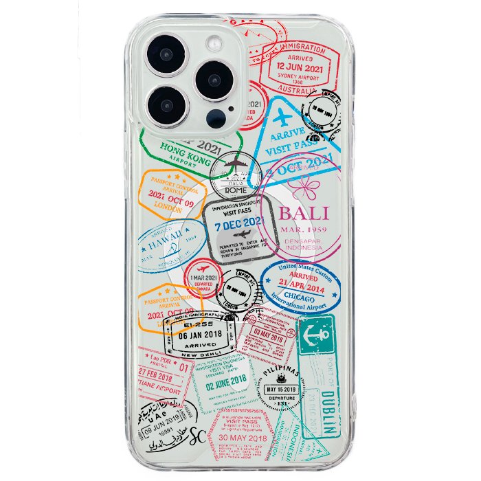 Case Celular Sellos Pasaporte - iPhone