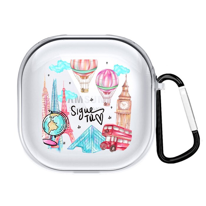 Case Audífonos Transparente Travel