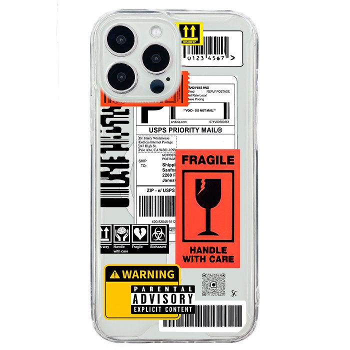 Case Celular Warning - iPhone