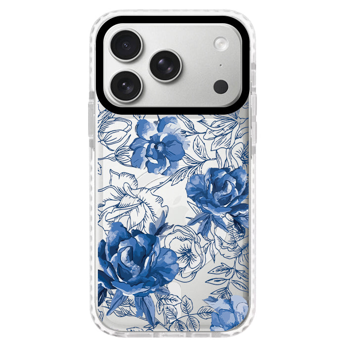 Case Celular Flores Azules - iPhone