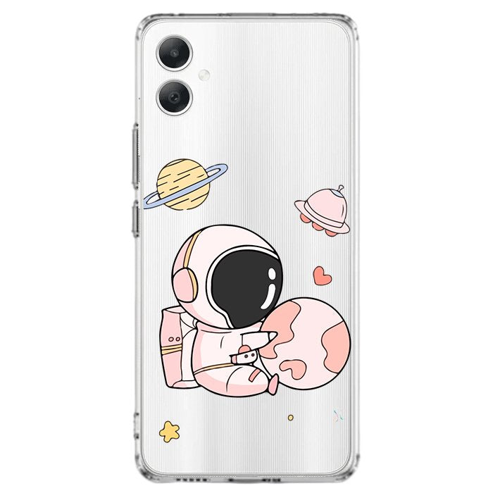 Case Celular Astronauta Rosa - Samsung