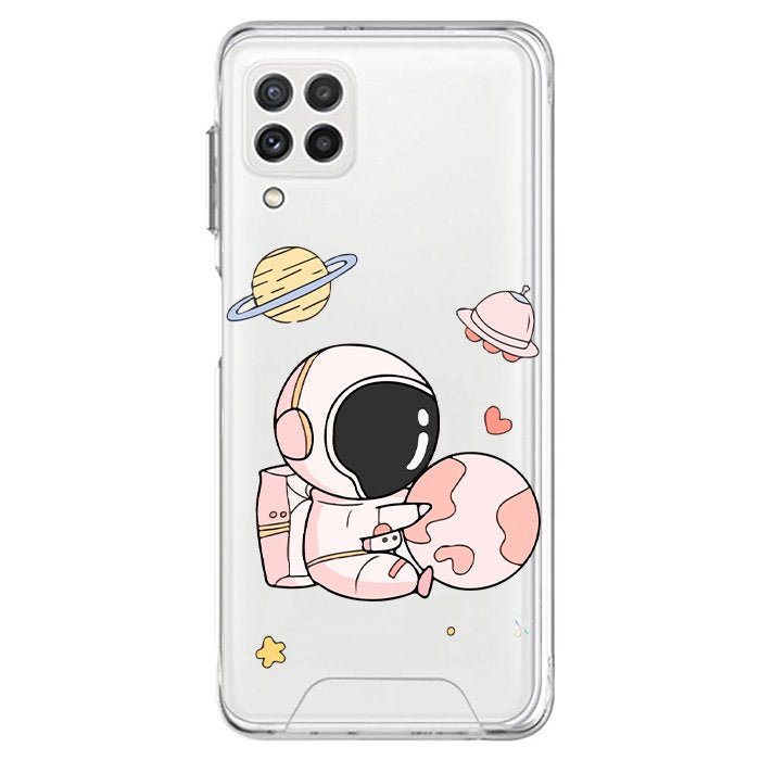 Case Celular Astronauta Rosa - Samsung