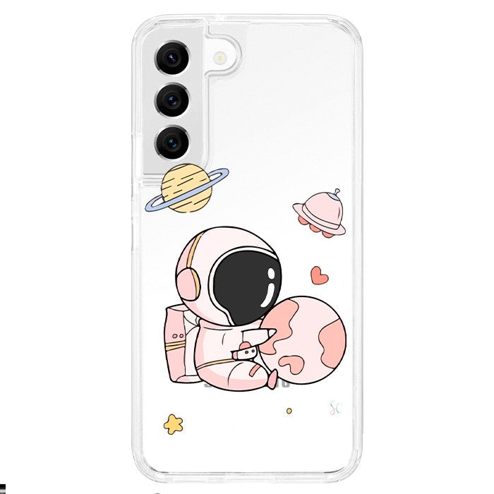 Case Celular Astronauta Rosa - Samsung