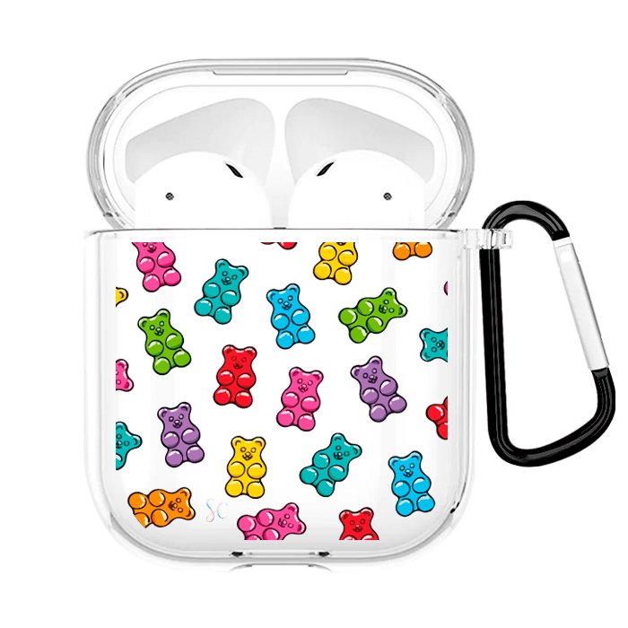 Case Audífonos Transparente Gomitas