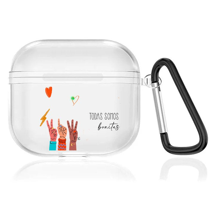 Case Audífonos Transparente Bonita