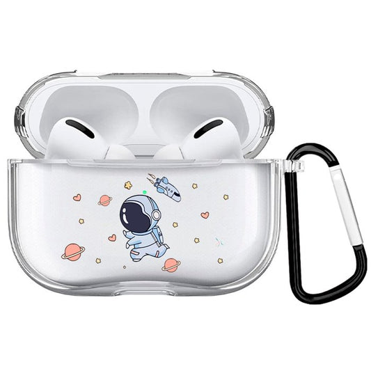 Case Audífonos Transparente Astronauta