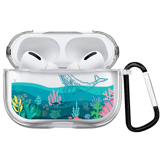 Case Audífonos Transparente Ballena