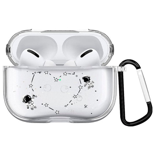 Case Audífonos Transparente Astronautas