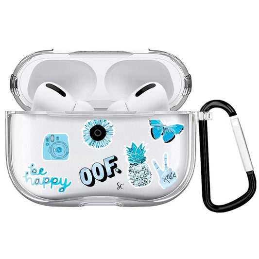 Case Audífonos Transparente Be Happy