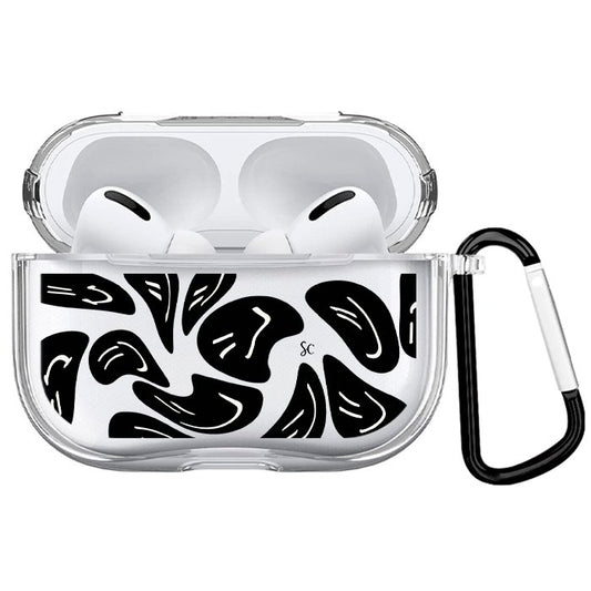 Case Airpods Transparente Faces