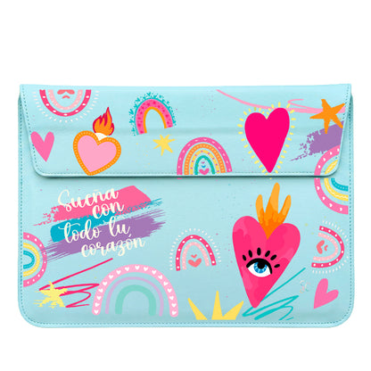 Funda Computador Corazones 3
