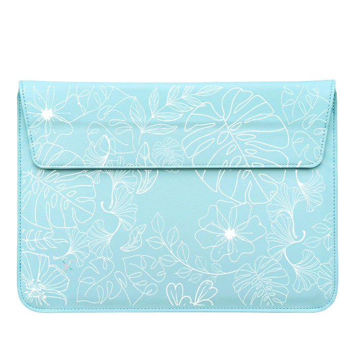 A Funda Computador Flores Blancas