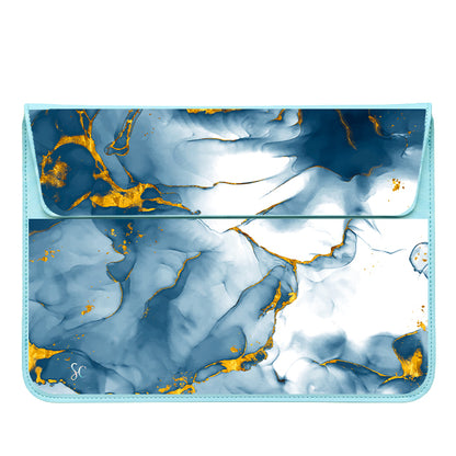 A Funda Computador Marmol Azul