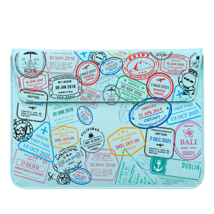 A Funda Computador Sellos Pasaporte