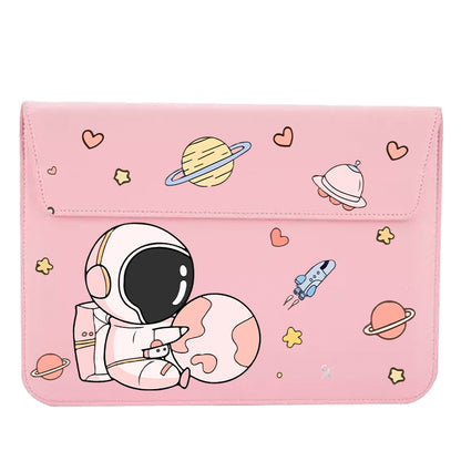 A Funda Computador Astronauta Rosa