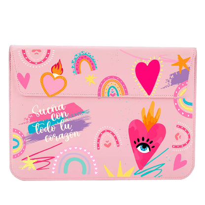 Funda Computador Corazones 3
