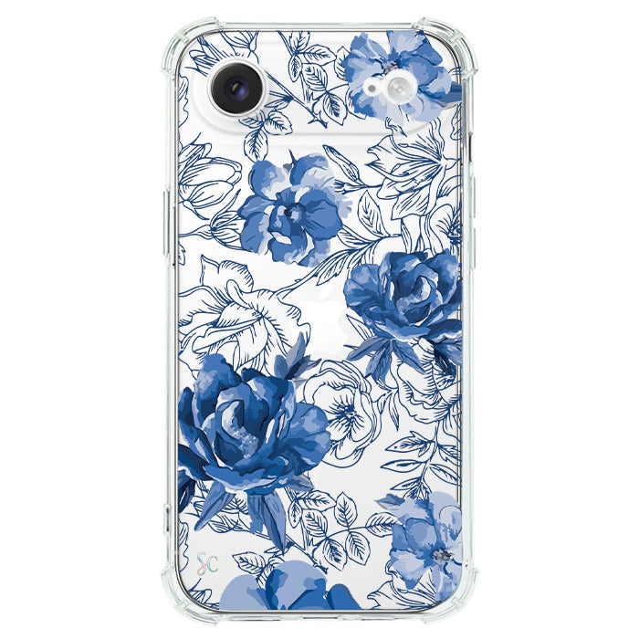 Case Celular Flores Azules - iPhone
