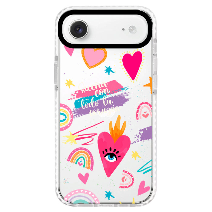 Case Celular Corazones 3 - iPhone