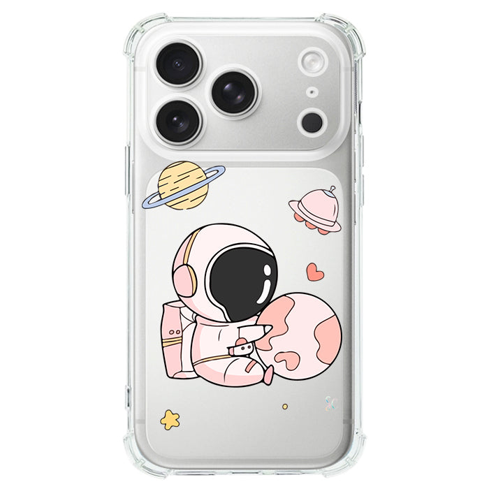 Case Celular Astronauta Rosa - iPhone