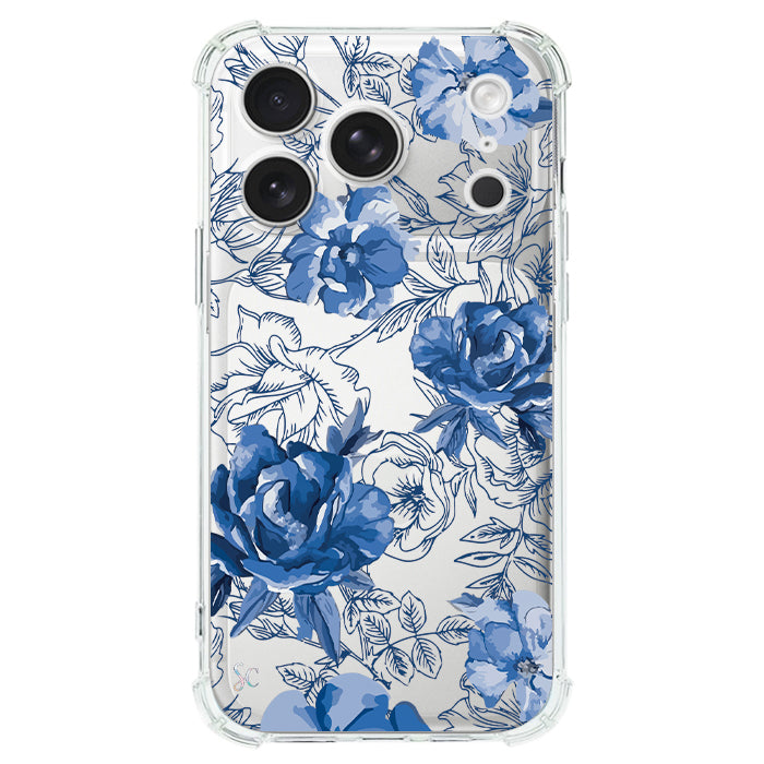 Case Celular Flores Azules - iPhone