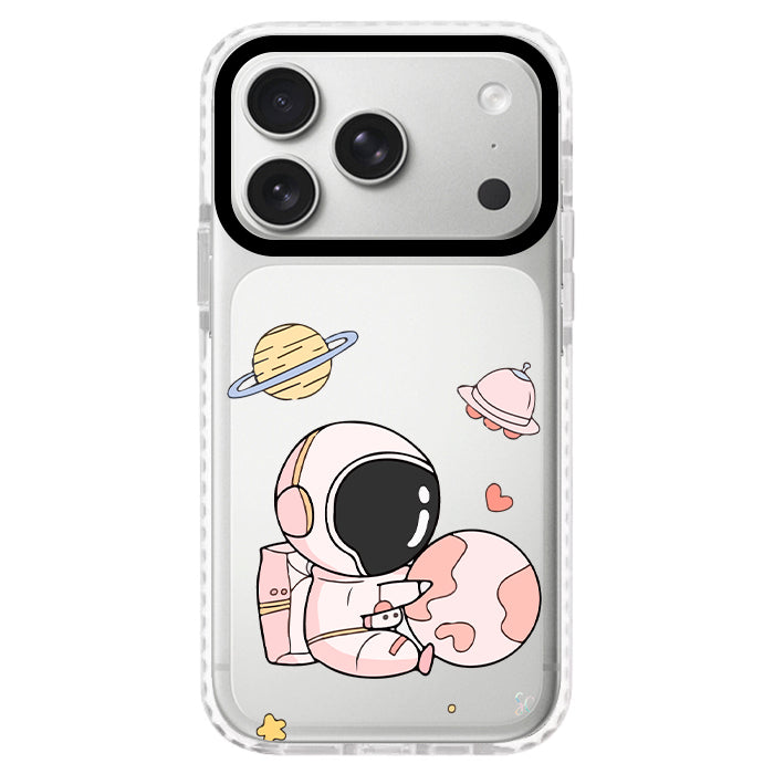 Case Celular Astronauta Rosa - iPhone