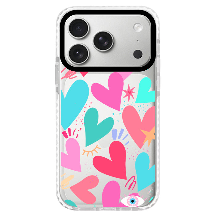 Case Celular Corazones 2 - iPhone