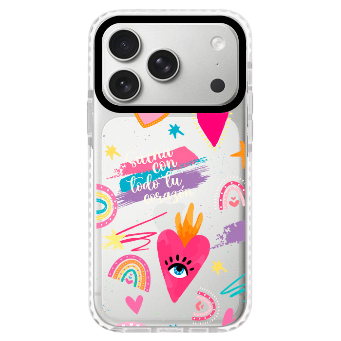 Case Celular Corazones 3 - iPhone