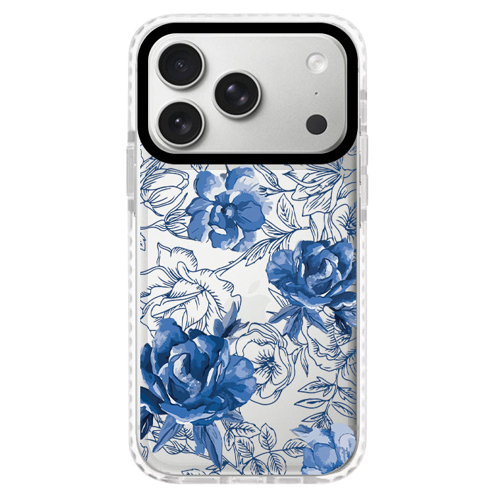Case Celular Flores Azules - iPhone