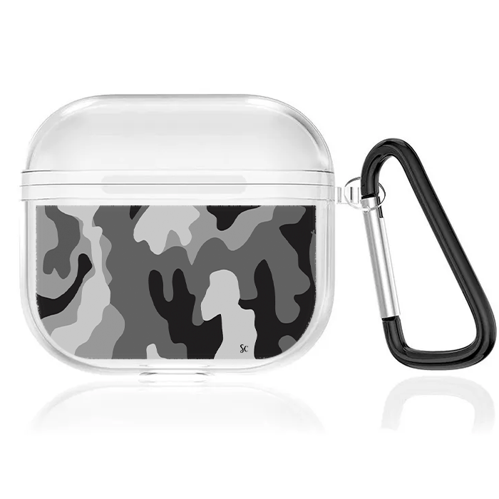 Case Audífonos Transparente Militar