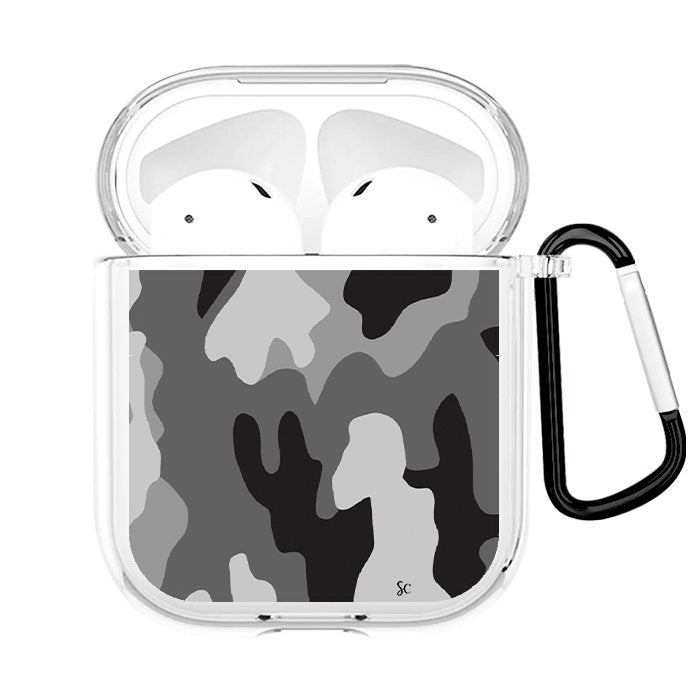 Case Audífonos Transparente Militar