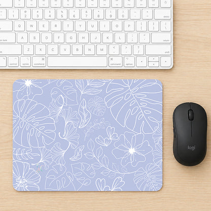 Mouse Pad Flores Blancas