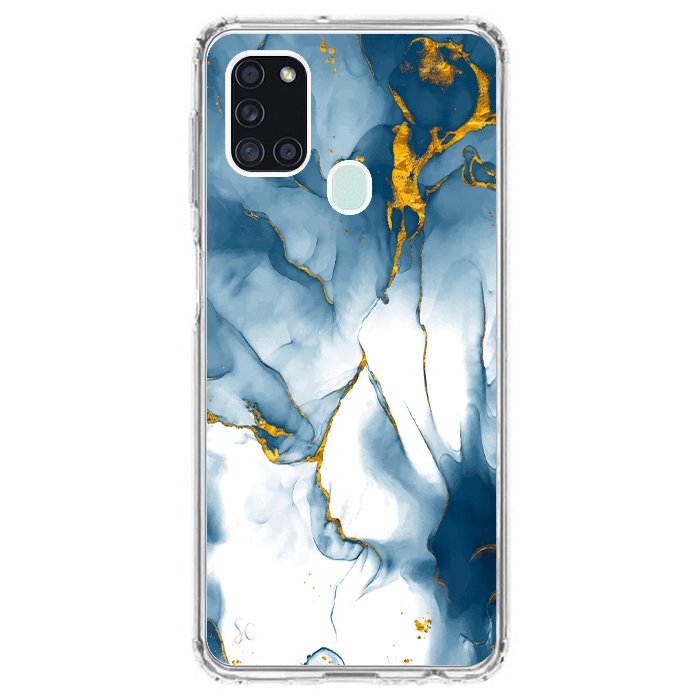 Case Celular Marmol Azul - Samsung