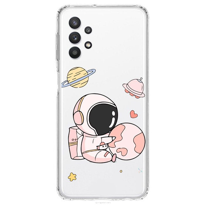 Case Celular Astronauta Rosa - Samsung