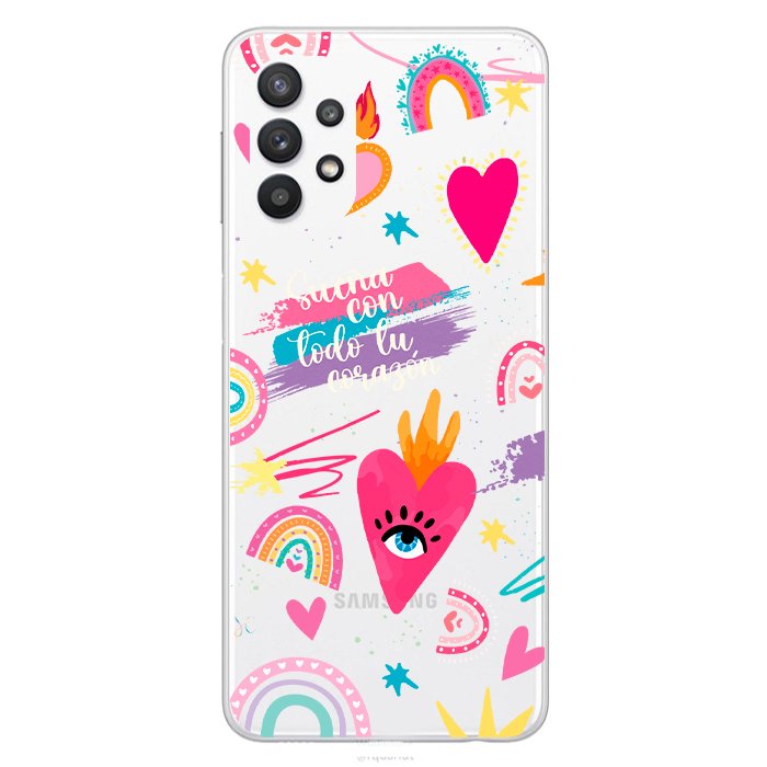 Case Celular Corazones 3 - Samsung