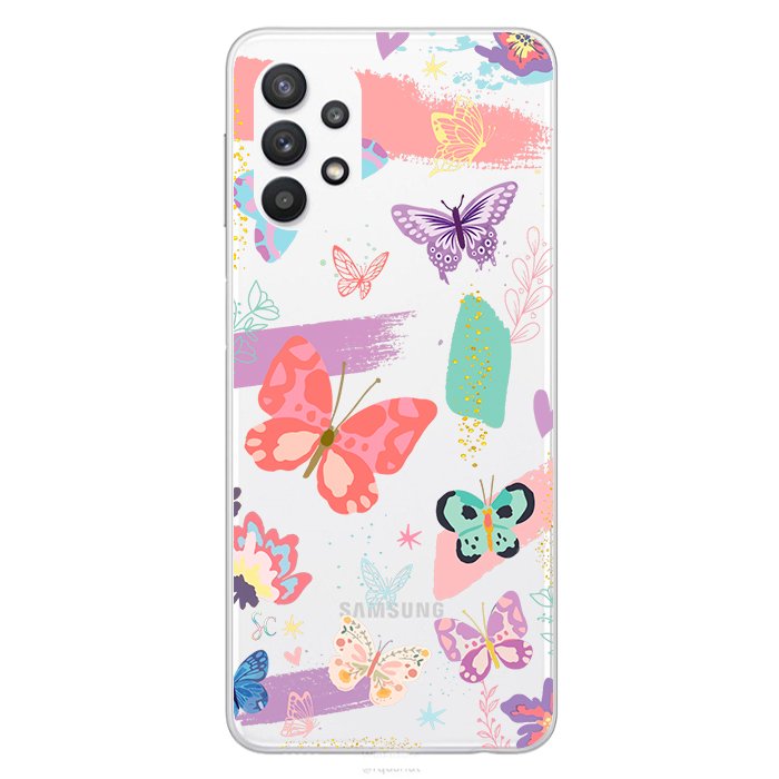Case Celular Mariposas Colores - Samsung