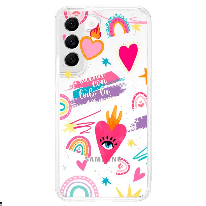 Case Celular Corazones 3 - Samsung