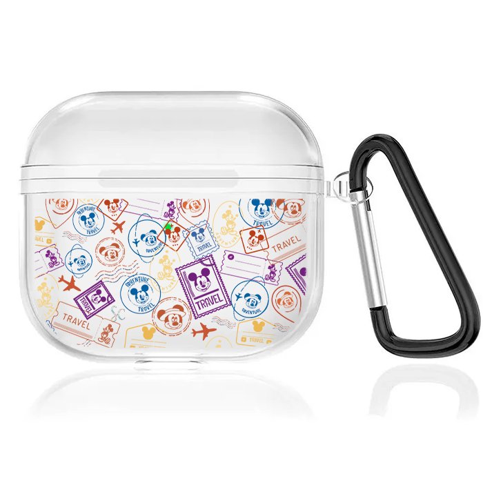 Case Audífonos Transparente Mickey Sellos