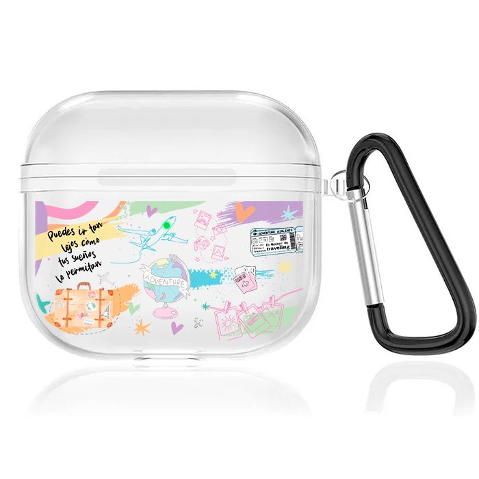 Case Audífonos Transparente Travel 2