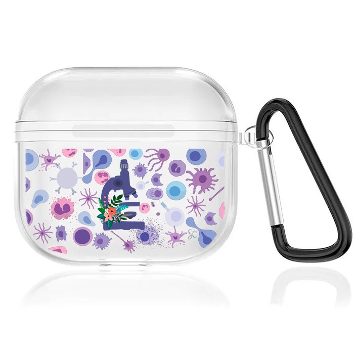 Case Audífonos Transparente Microbiologia