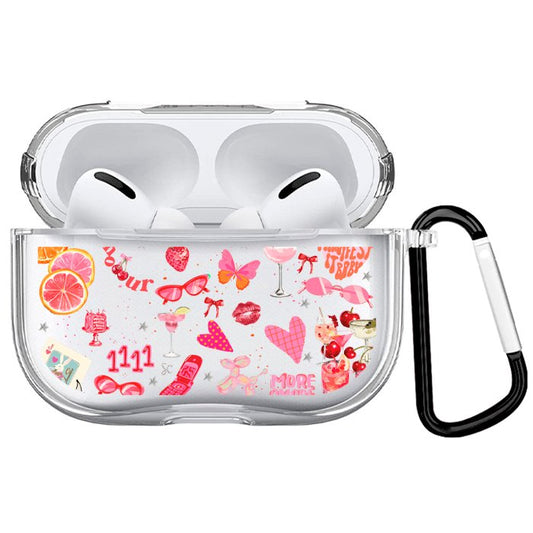 Case Audífonos Transparente Amor