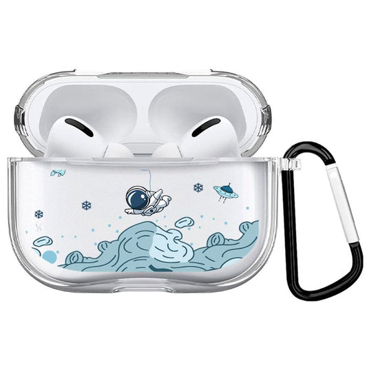 Case Audífonos Transparente Astronauta