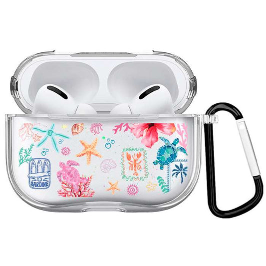 Case Audífonos Transparente Beach