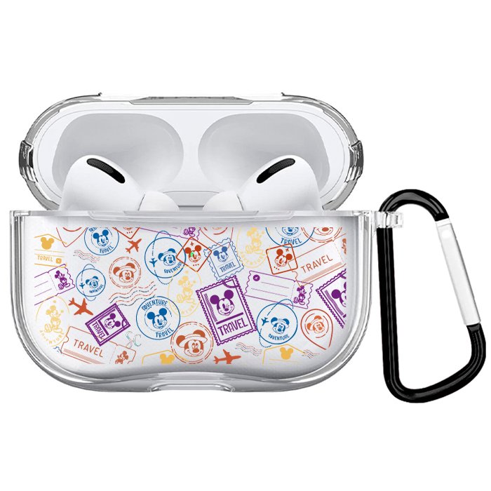 Case Audífonos Transparente Mickey Sellos