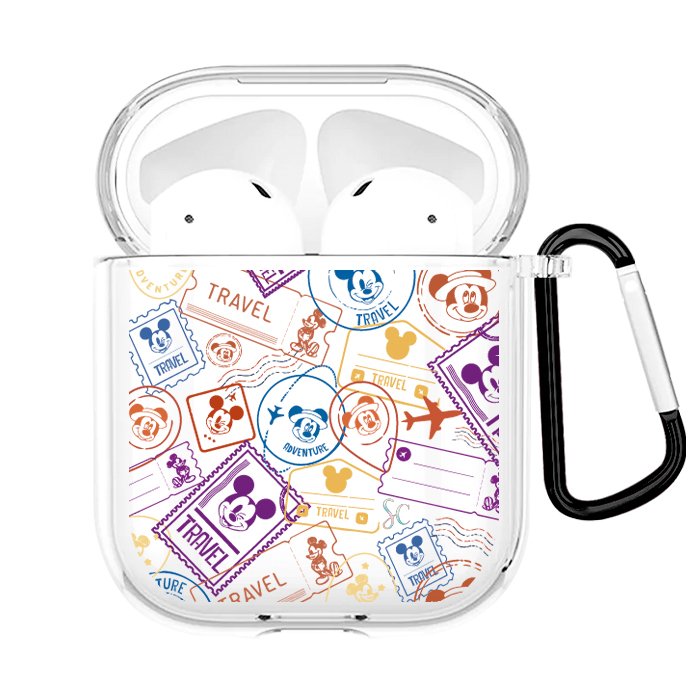 Case Audífonos Transparente Mickey Sellos