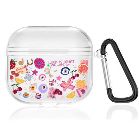 Case Audífonos Transparente Cool