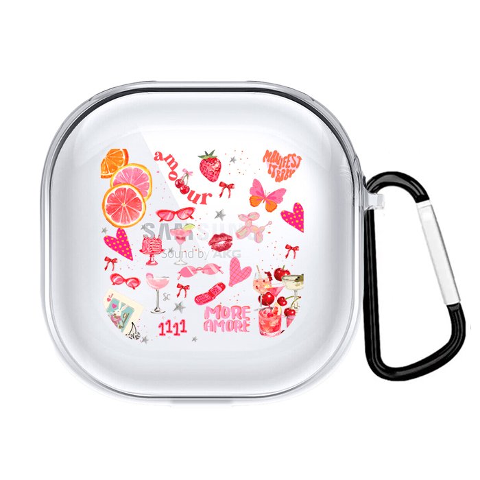 Case Audífonos Transparente Amor