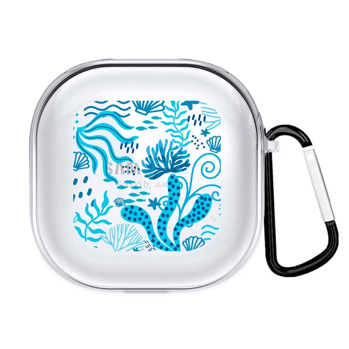 Case Audífonos Transparente Coral