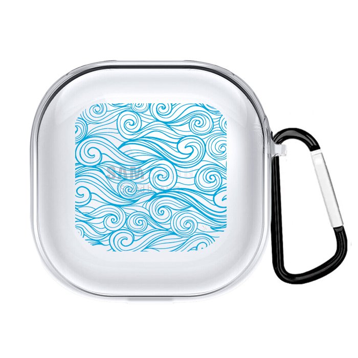 Case Audífonos Transparente Olas